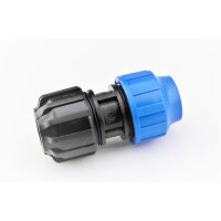 Übergangsverschraubung Ø 40 mm PE auf UNI Ø 21-27 mm