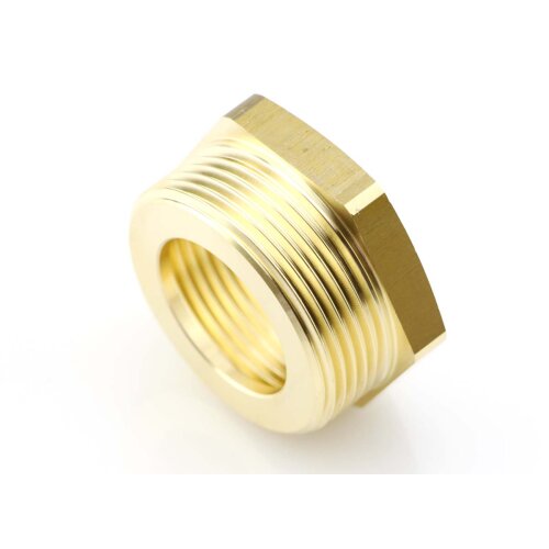 Messing Reduzierstück 2" AG x 1 1/2" IG – warmgepresste Gewindereduzierung
