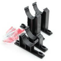 Wandhalterset 2x hoch, 2x flach  für Kunststoff-...