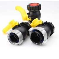 IBC Kugelhahn 62 mm Black Line DN50 – IBC Tankventil / Auslaufhahn