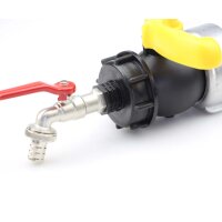 ZANORI SET IBC Kugelhahn Black Line DN50 (62 mm) mit...