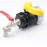 SET IBC Kugelhahn 75 mm Black Line DN50 mit...