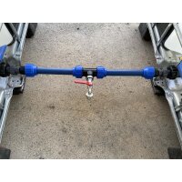 IBC Tankverbindungsset für 2 gegenüberliegende IBC Tanks – PE32 Verbindung inkl. Montageverschraubung & Auslaufhahn