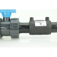 Kugelhahn (TPE-EPDM) mit PE-Schweißstutzen lang beidseitig Ø50 mm