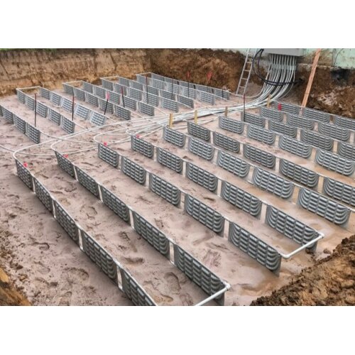 GeoCollect Erdwärmeanlage – Verlegeschema & Auslegung