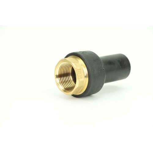 Elektroschweiß Übergangsadapter Innengewinde PE100 / PE100-RC – DVGW Gewindeadapter Solo IG + 45° Winkel Ø50 x 1 1/2"