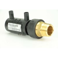 Elektroschweiß Übergangsadapter Außengewinde PE100 / PE100-RC – DVGW Gewindeadapter Solo AG + 45° Winkel Ø50 x 1 1/2"