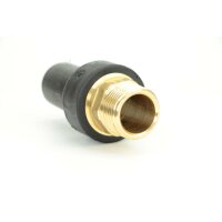 Elektroschweiß Übergangsadapter Außengewinde PE100 / PE100-RC – DVGW Gewindeadapter Solo AG + 45° Winkel Ø63 x 2"