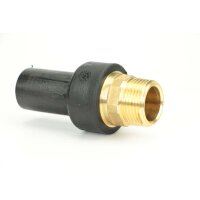 Elektroschweiß Übergangsadapter Außengewinde PE100 / PE100-RC – DVGW Gewindeadapter Solo AG Ø50 x 1 1/2"