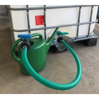 Flexibler Befüllschlauch für IBC Tank 5 m mit Absperrhahn – S60x6 Adapter auf 3/4" Ventil mit Saug- & Druckschlauch