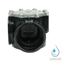 Rückschlagklappe DN50 - Anschluss Ø50 mm - federbelastet – transparenter Deckel – für Pool- & Wasserinstallationen