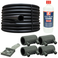 Geothermie Erdwärmekollektor Komplett-Set DN32...