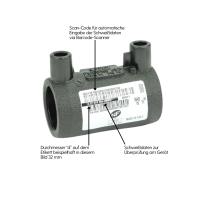 Elektroschweiß-Muffe | PE100/PE100-RC | DVGW geprüft | Gas, Trinkwasser & Geothermie