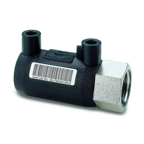 Elektroschweiß-Übergangsmuffe mit IG PE100/PE100-RC, DVGW geprüft, Geothermie