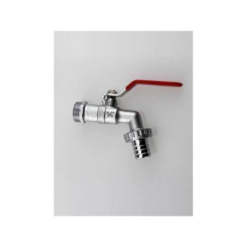Kugelauslaufhahn 1" mit Schlauchverschraubung Hebelgriff