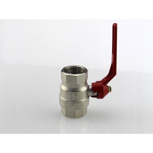 Kugelhahn Volldurchlass IG-IG 2"  Hebelgriff rot