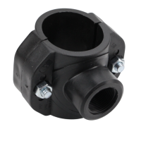 PP Anbohrschelle für PE-Rohr mit Innengewinde...