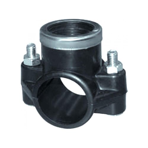 PE Anbohrschelle mit Verschraubung (2) und Verstärkung