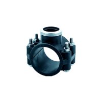 PE Anbohrschelle mit 4 Verschraubungen und...