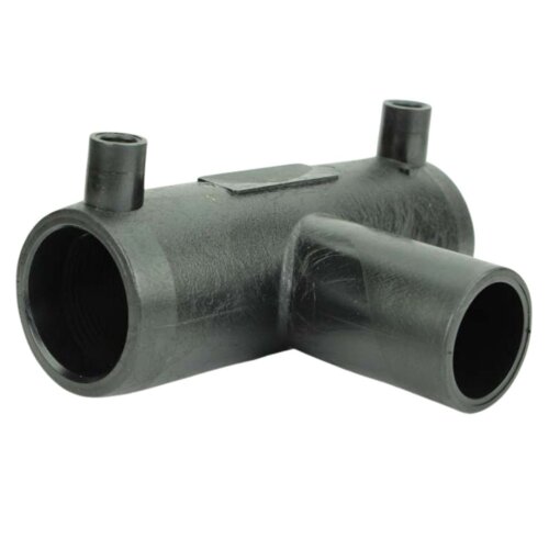 Elektroschweiß-T-Stück Ø63 mm (DN63) | PE100/PE100-RC | DVGW geprüft | Gas, Trinkwasser & Geothermie