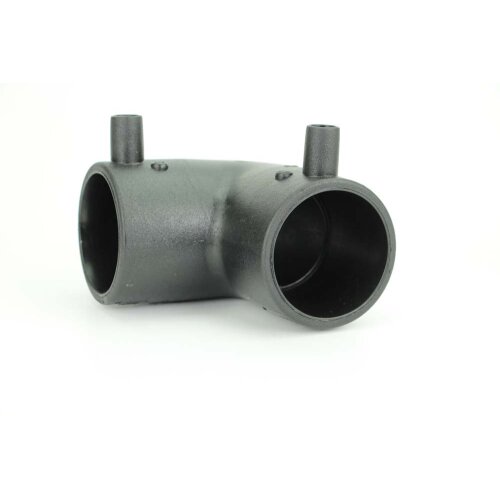 Elektroschweiß Winkel 90° PE100 / PE100-RC – DVGW Schweißfitting für Gas, Wasser & Geothermie Ø90 mm