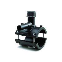 Elektroschweiß Anbohrschelle PE100 / PE100-RC – DVGW Anbohrsattel Gas & Geothermie Ø140 x 32