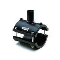 Elektroschweiß Anschlussschelle PE100 / PE100-RC – DVGW Anschlusssattel für Geothermie & Wasser Ø90 x 50 mm