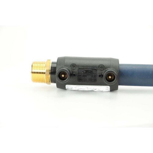 Elektroschweiß Übergangsmuffe AG PE100 / PE100-RC – DVGW Heizwendel Übergangsfitting Ø32 x 1"