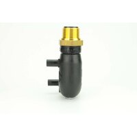 Elektroschweiß Übergangswinkel 90° AG PE100 / PE100-RC – DVGW Heizwendel Übergangsfitting Ø63 x 2"