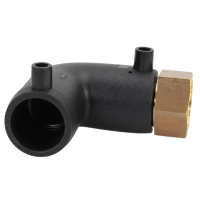 Elektroschweiß Übergangswinkel 90° IG PE100 / PE100-RC – DVGW Heizwendel Übergangsfitting Ø32 x 1"