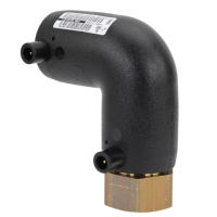 Elektroschweiß Übergangswinkel 90° IG PE100 / PE100-RC – DVGW Heizwendel Übergangsfitting Ø40 x 1 1/4"