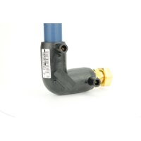 Elektroschweiß Übergangswinkel 90° IG mit loser Mutter PE100 / PE100-RC – DVGW Verschraubungsfitting Ø25 x 3/4"