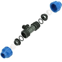 PE T-Stück Außengewinde DVGW – Klemmverbinder PE Rohr auf AG