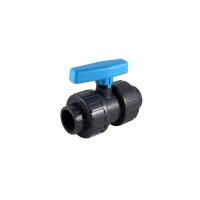 PVC Kugelhahn 20 mm mit beidseitigen Klebestutzen |...