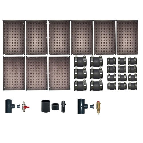 OKU Solarabsorber Set bis 18 m² Poolfläche – Solar Poolheizung Komplettset inkl. Anschlussset