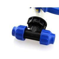 ZANORI IBC Adapter S60x6 mit PE T-Stück Ø32...