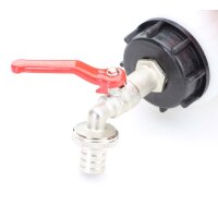 ZANORI IBC Adapter S60x6 mit Kugelauslaufhahn 3/4"...