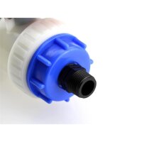 ZANORI IBC Adapter S60x6 mit Doppelnippel 3/4" AG-AG...