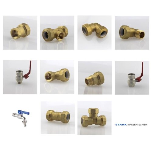 PE Messing Klemmverbinder PE Verbinder Hähne, Kugelhahn