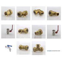 PE Messing Klemmverbinder PE Verbinder Hähne, Kugelhahn