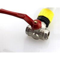 IBC Adapter S60x6 mit 3-Wege-Ventil – 3/4" IG...