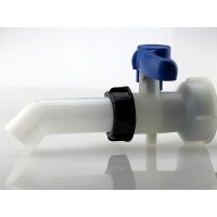 IBC Klappenhahn 62 mm DN50 mit Auslaufstutzen –...