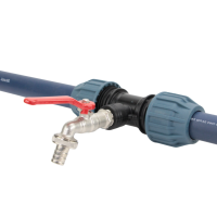 Auslaufset 1/2" für 2 IBC Tanks - IBC Tank Verbindung DN32