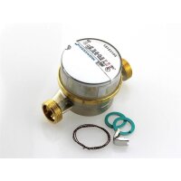 Warm-Wasserzähler aktuelles Beglaubigungs- Eichjahr