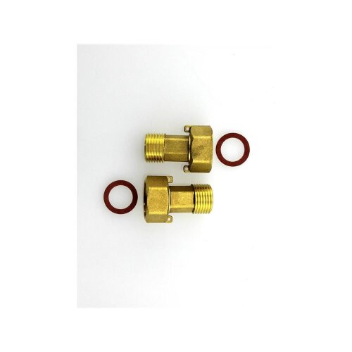 Verschraubung Wasserzähler mit Dichtung 3/4" G 1"