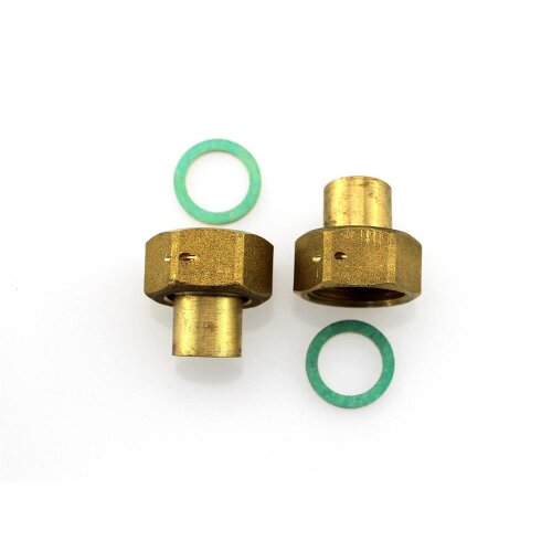 Verschraubung Wasserzähler mit Dichtung Löt 20  3/4" IG für 20 mm Kupferrohr