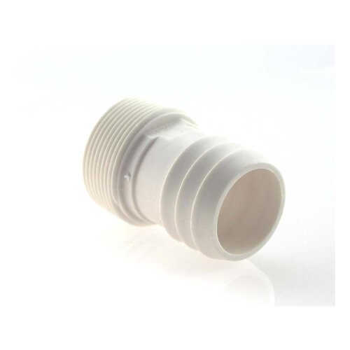 Schlauchtülle d39mm ABS weiß Aussengewinde R1 1/2"