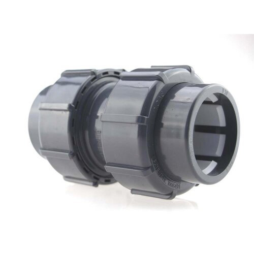 FlexFit Doppelverschraubung Klemm x Klemm – PE Rohrverbinder beidseitig lösbar