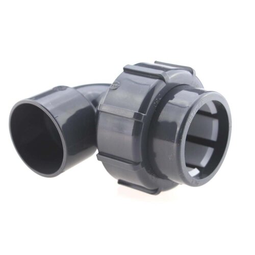 FlexFit 90° Winkel Klemm x Klebemuffe – PE auf PVC Übergang Winkelverschraubung