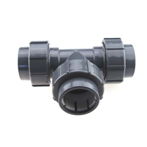 FlexFit® Übergangs T-Stück 90°, 3x Klemmverschraubung
